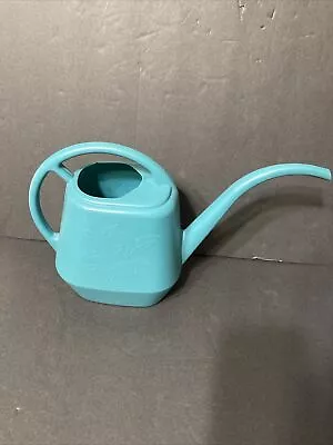 Vintage Garden Scene Green Watering Can Plastic Garden Leaves Small USA • $13