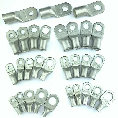 Battery Cable Ends Lugs Ring Terminals Connectors Tin Plated Pure Copper • $7.20