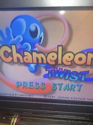 Chameleon Twist (Nintendo 64 N64 1997) Authentic Tested Cart Only Damaged Label • $29.99