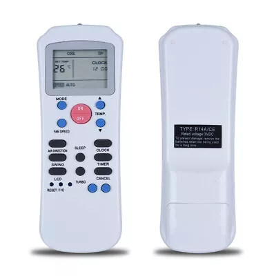 $26.99 • Buy New Air Conditioner Remote Control For Carrier R14A/E, R14A, R14A/C, R14A/CE