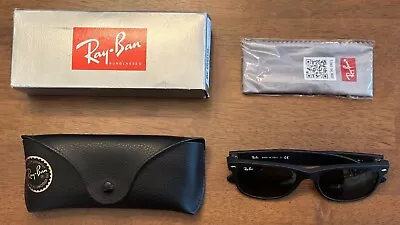 Ray-Ban New Wayfarer Matte Black Rubber G-15 622 Brand New Never Worn • $99.99