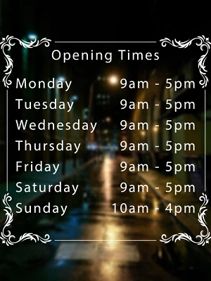 $18.27 • Buy Vape Shop Opening Times Sign, Shop/business/window/door/wall Decal