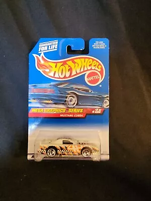 HOT WHEELS MEGA GRAPHICS SERIES 2of 4 MUSTANG COBRA DIECAST 1:64 MATTEL 1998 MOC • $1.99