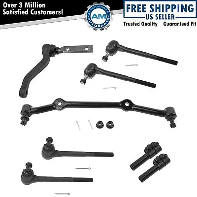 8 Piece Kit Inner Outer Tie Rod End Idler Arm Center Drag Link LH RH Set New • $108.98