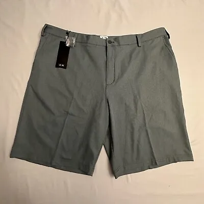 Adidas Golf Shorts Mens 42 Climalite Gray Lead Relaxed Flat Front 10  In • $23