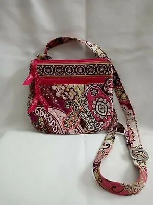 Vera Bradley LITTLE FLAP HIPSTER In Very Berry Paisley • $20