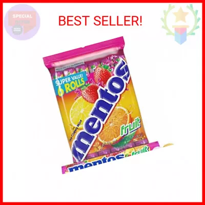 Mentos Candy Mint Chewy Candy Roll Fruit Non Melting 1.32 Oz  6 Count(Pack • $6.28