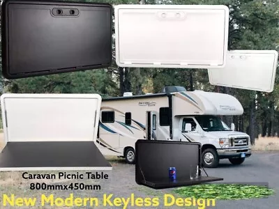 Caravan Foldout Picnic Table For Jayco Swan Eagle Hawk Dove Camper Trailer Black • $150