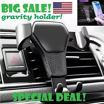 Universal Gravity Car Holder Mount Air Vent Stand Cradle For Mobile Cell Phone • $3.99