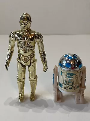 Vintage Star Wars C-3PO & R2-D2 Action Figures Hong Kong 1977 Kenner • $20.50