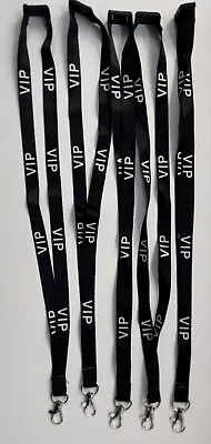 5X VIP Lanyard Neck Strap Key ID Chain With Safety Breakaway Clip & Thumb Clip • £8.99