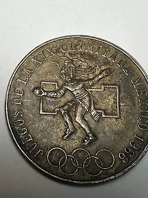 1968 Mexico Silver 25 Pesos Silver Coin-olympic World Old Silver Coin No Reserve • $14.50