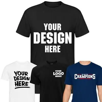 T-Shirt Custom Printed Personalised Text Stag Logo Print Unisex Design Squad • £4.99