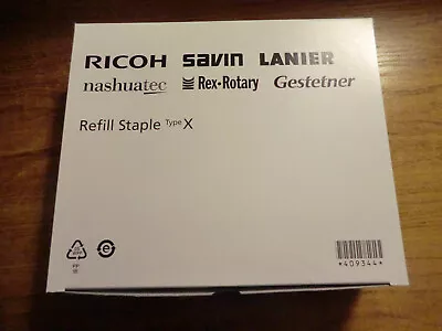 £35 • Buy Ricoh Savin Lanier Nashuatec Gestetner Refill Staple Type X (409344) - Brand New
