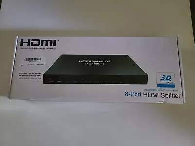 8 Port HDMI Splitter 1 IN 8 Output 1 To 8 Video Splitter 3D • $59.95