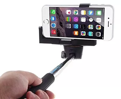 Bluetooth Telescopic Selfie Stick Handheld Extendable With Phone Holder Clamp • £9.95