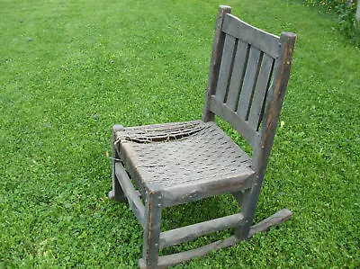 Exceeding Rare L Jg Stickley Onondaga Hickory Chair • $375