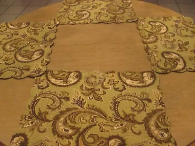 $25.99 • Buy ~NWT~C & F Quilted Modesto Green Paisley Reversible Placemats Set Of 4