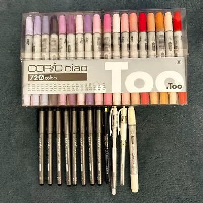Too Copic Ciao Start 72 A Color W/ Multiliner Etc. Japan • $159.99