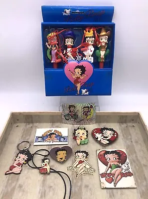 Vintage Betty Boop Magnets Key Chain Pen Necklace Sticker Lot - 80-90’s • $21.99