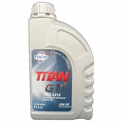 TITAN GT1 PRO 2312 0W-30 Engine Oil. Peugeot Citroen 0W30 Engine Oil. 1 Litre • £12.95