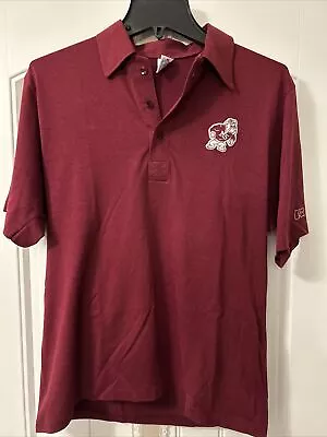 Vtg Russell Athletic Mississippi State Bulldogs Bully Polo Single Stitch Sz M • $15.50