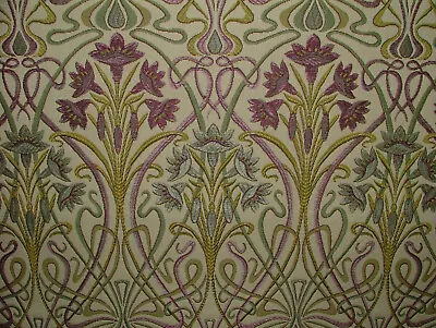 2.1 Metre Art Nouveau Tiffany Mulberry Thick Jacquard Curtain Upholstery Cushion • £48.30