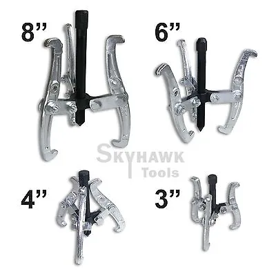 4 Pc Mechanic Gear Puller 3 Jaw Set 3  4  6  8  Gear Pulley Bearing Puller Auto • $36.99