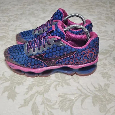 Mizuno Wave Prophecy 3 Blue Pink Athletic Running Shoes Sneakers Women’s Size 6 • $49.99