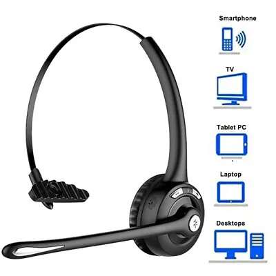 Mpow M6 Trucker Bluetooth Headset With Microphone Wireless Business Headphone • $28.99