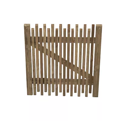 3ft Picket Wooden Garden Gate Contemporary Cottage Pedestrian Style • £69.99