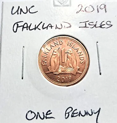 @@@  A Superb Unc 2019 Falkland Islands One Pence @@@ • £1.80