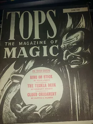 Edddie Joseph 1949 Ring On String Vintage Magazine Of Magic ABBOTT'S TOPS • $8.49