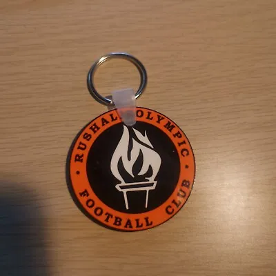Rushall Olympic Football Club Double Sided Round Keyring MDF 5cm • £3.25