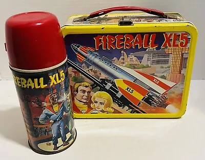 Vintage 1964 Fireball XL5 Metal Lunchbox & Thermos • $150