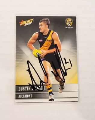 Richmond Tigers - Dustin Martin Signed Afl 2012 Select Card • $99.95