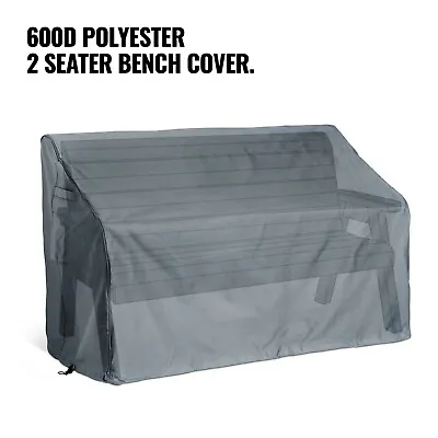 Garden Bench Cover Waterproof – VonHaus 2 Seater Patio Seat Protector Bag • £21.99