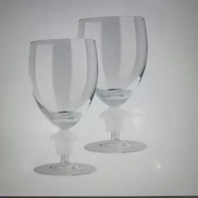 ROSENTHAL. VERSACE. GERMANY. MEDUSA LUMIERE WINE GLASSES PAIR. 6  Tall 16ozs. • $499.99