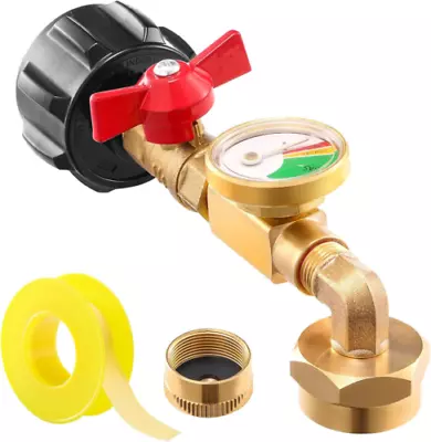 QCC1 Propane Refill Elbow Adapter With Tank Gauge 90 Degrees...  • $26.95