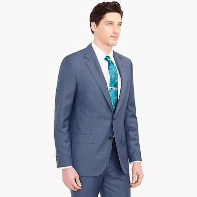 NWT J.crew Ludlow Slim-fit Suit Jacket Double Vent In Italian Worsted Wool 36R • $125