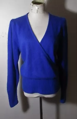 Women's REFERENCE POINT Blue Silk Angora Blend Sweater Size M • $22.40