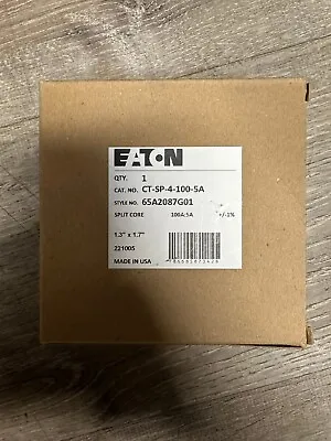 Eaton CT-SP-4-100-5A Split Core Current Transformer 100A:5A +/- 1% (NEW) • $100