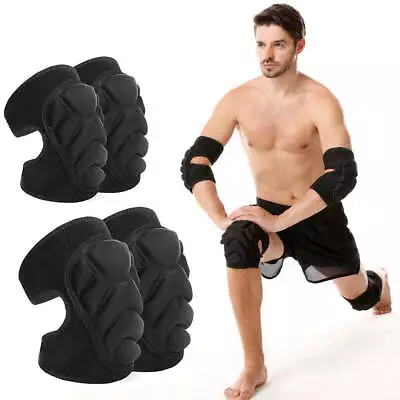1Pair Thick Sponge Knee Elbow Pads For Work Sports Basketball Wrestling Cycling • $32.19