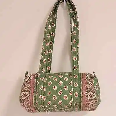 Vera Bradley Green Leaf Small Duffel Handbag EUC Vintage • $30