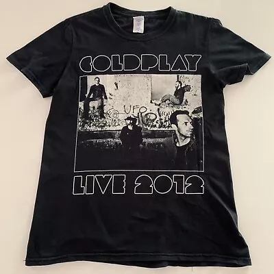 Gildan Soft Coldplay Live 2012 New Zealand Australian Tour Black T-Shirt Size S • $30