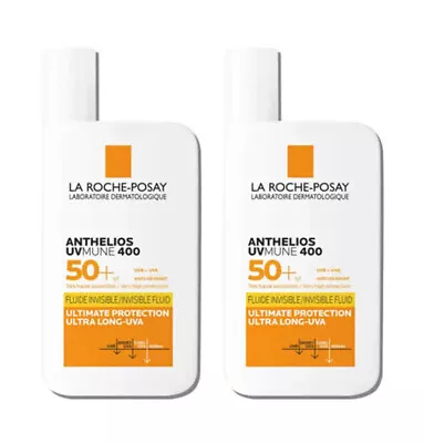 2x La Roche-Posay Anthelios SPF 50+ Ultra Protection Invisible Fluid Cream UK • £9.50