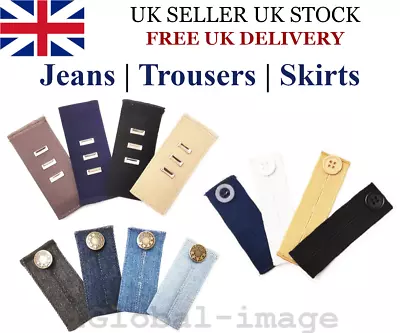 £3.25 • Buy Waist Band Extender Trousers Skirt Maternity Expander Jeans Elastic Collar Cuff 