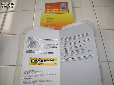 MS Microsoft Office 2010 Home And Business Product Key Card (PKC) =BRAND NEW= • $79.95