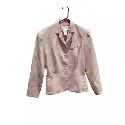 Thierry Mugler Vintage Wool Jacket Structural Art  Size 40 / US 8 Dusty Pink  • $200