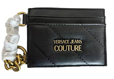 Versace Jeans Couture Thelma Chain Card Holder Mini Wallet 4 X 3” • $69